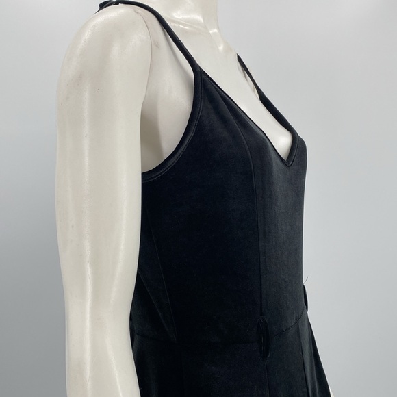 Jumpsuit Velour Wide Leg Spaghetti Straps - Picture 5 of 8